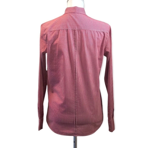 Collection by Sela 100% Cotton Men’s Shirt Long Sleeve Button Down Striped Shirt - Picture 4 of 5